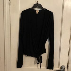 Black wrap top